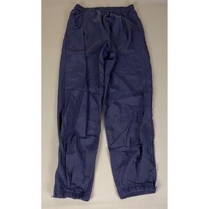 Vintage Nike Windbreaker Pants Men's Medium Navy‎ Blue Nylon Track Pants 90s